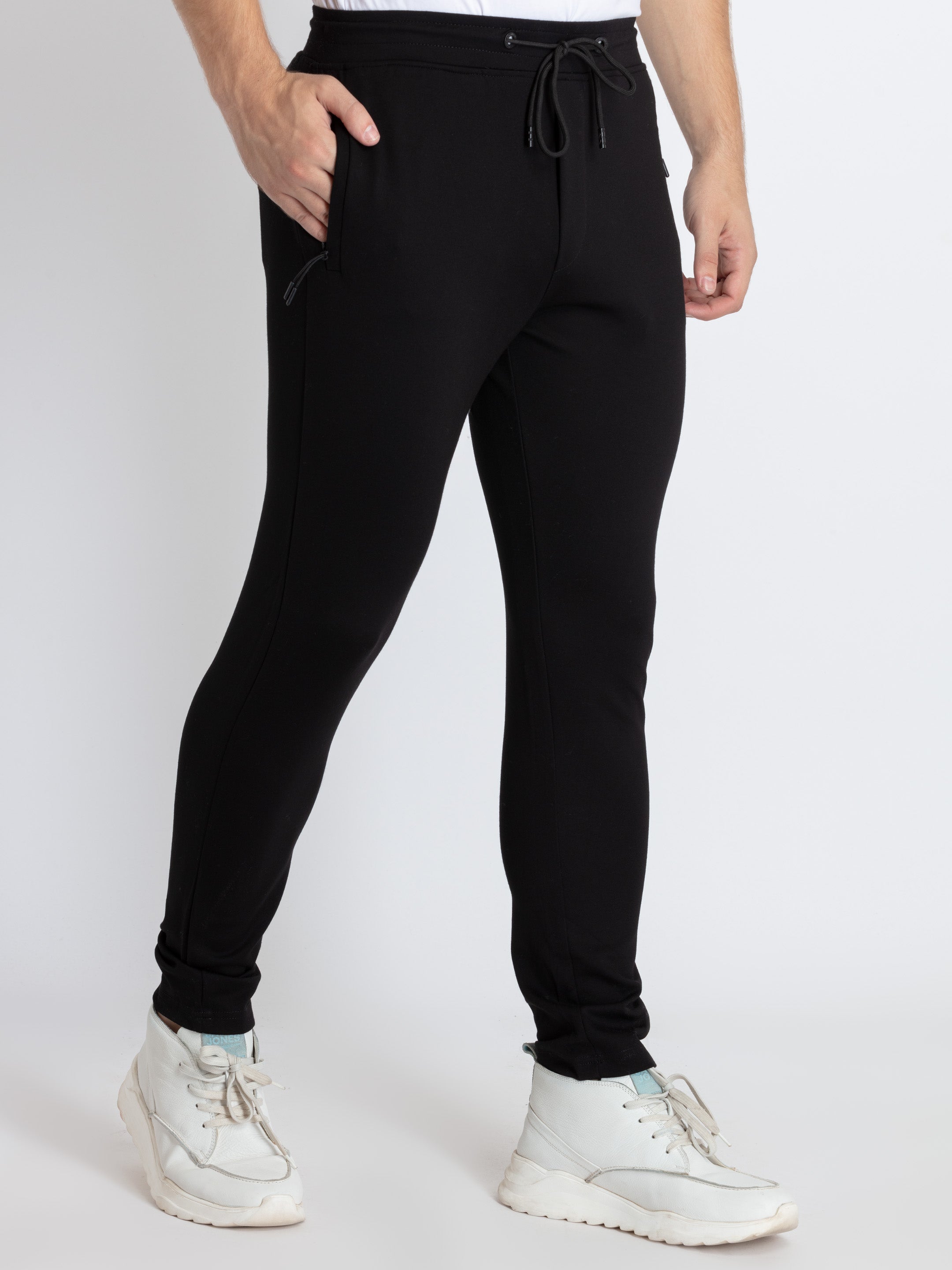 Mens Solid Regular Fit Track Pants