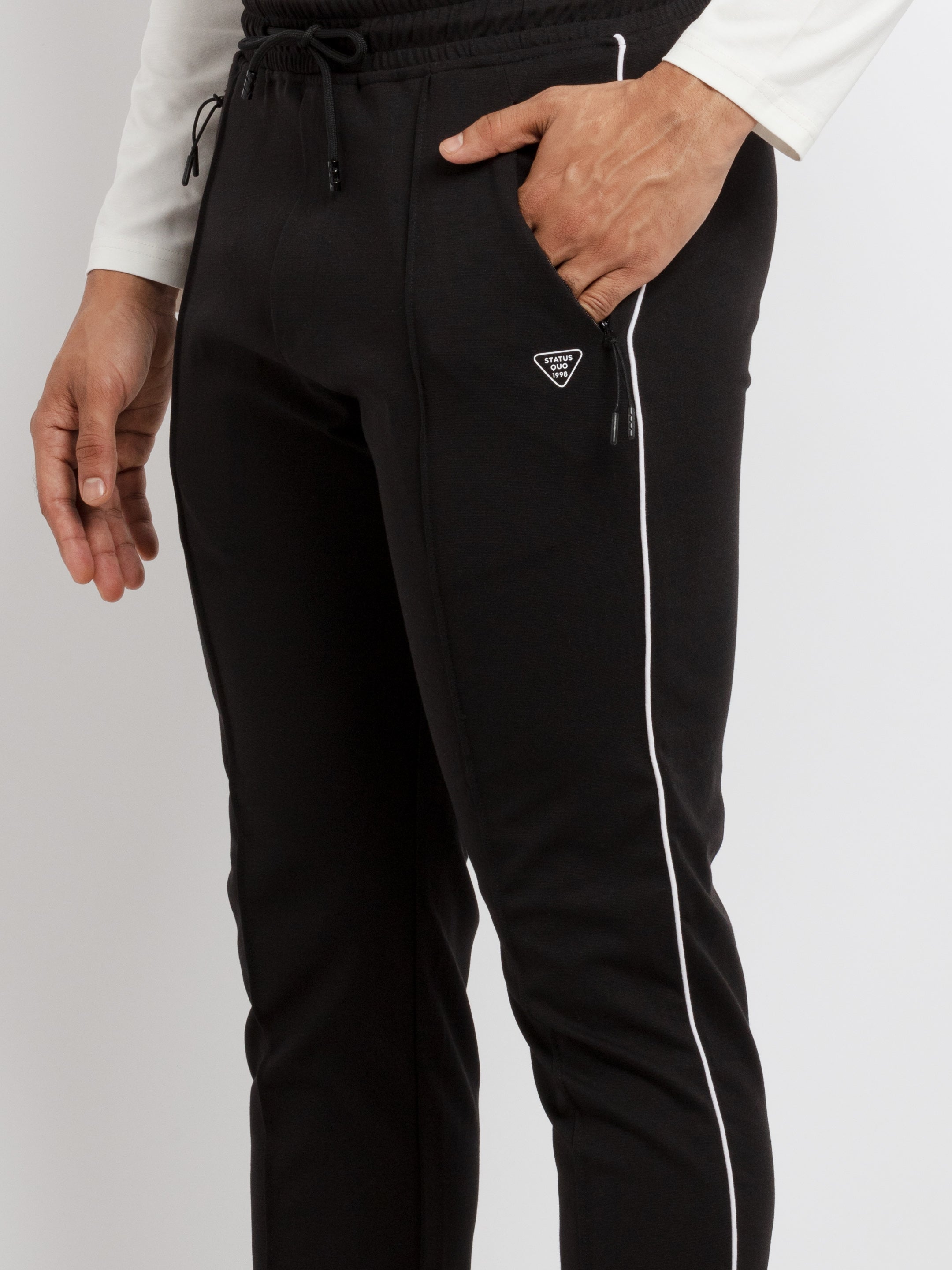 Mens Solid Regular Fit Trackpants