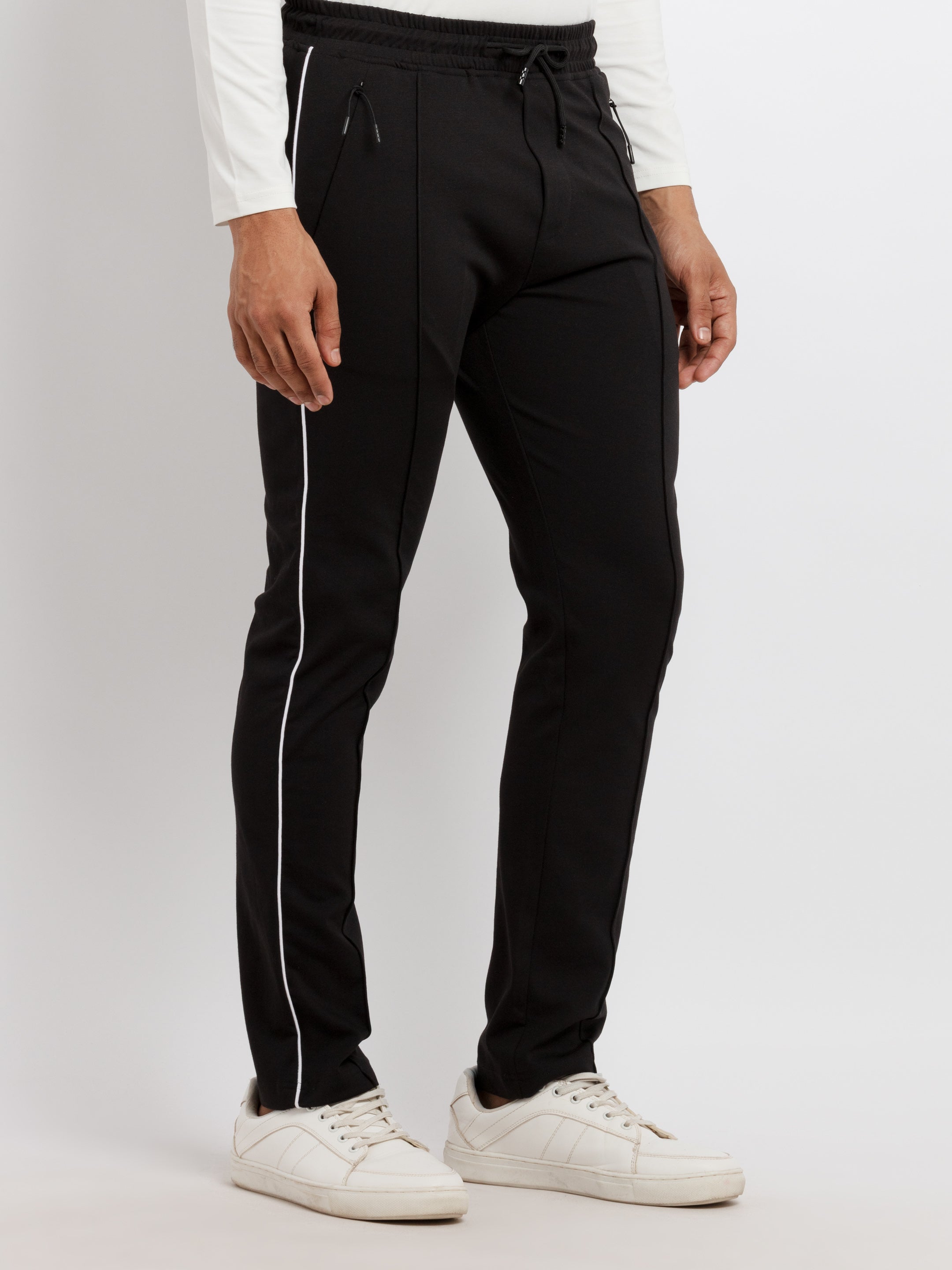 Mens Solid Regular Fit Trackpants