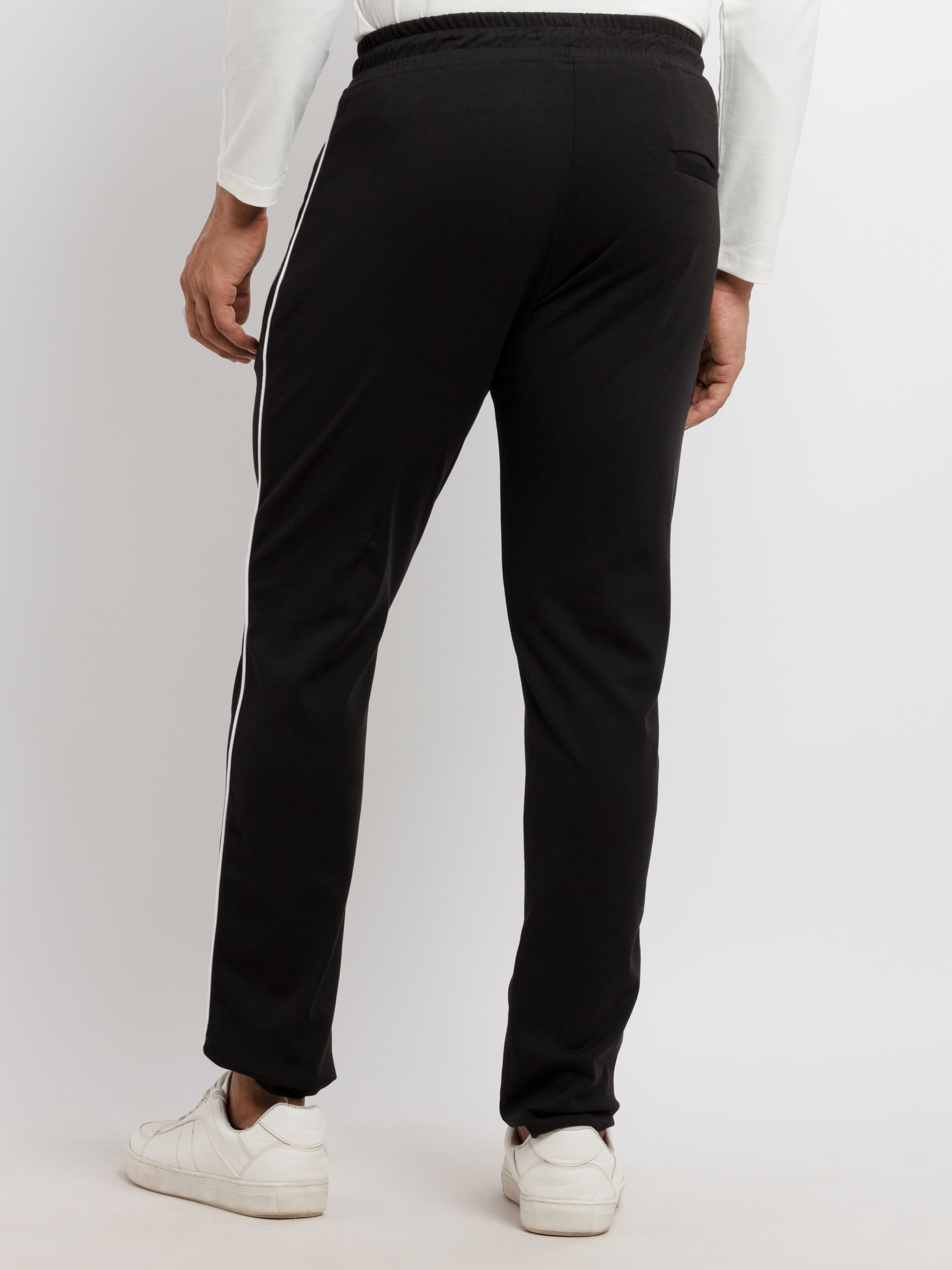 Mens Solid Regular Fit Trackpants