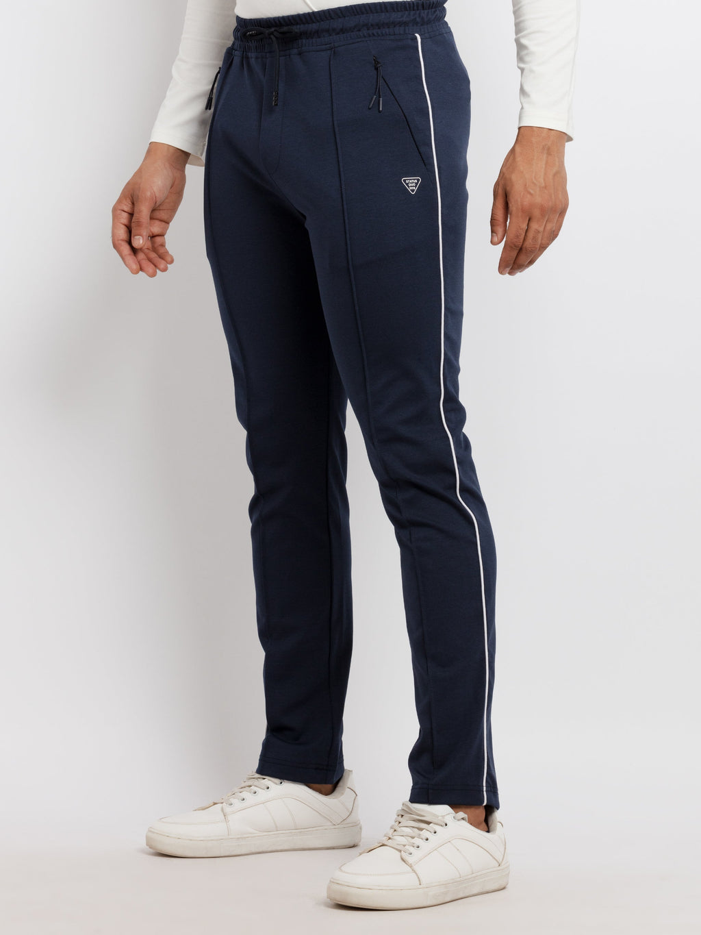 Mens Solid Regular Fit Trackpants