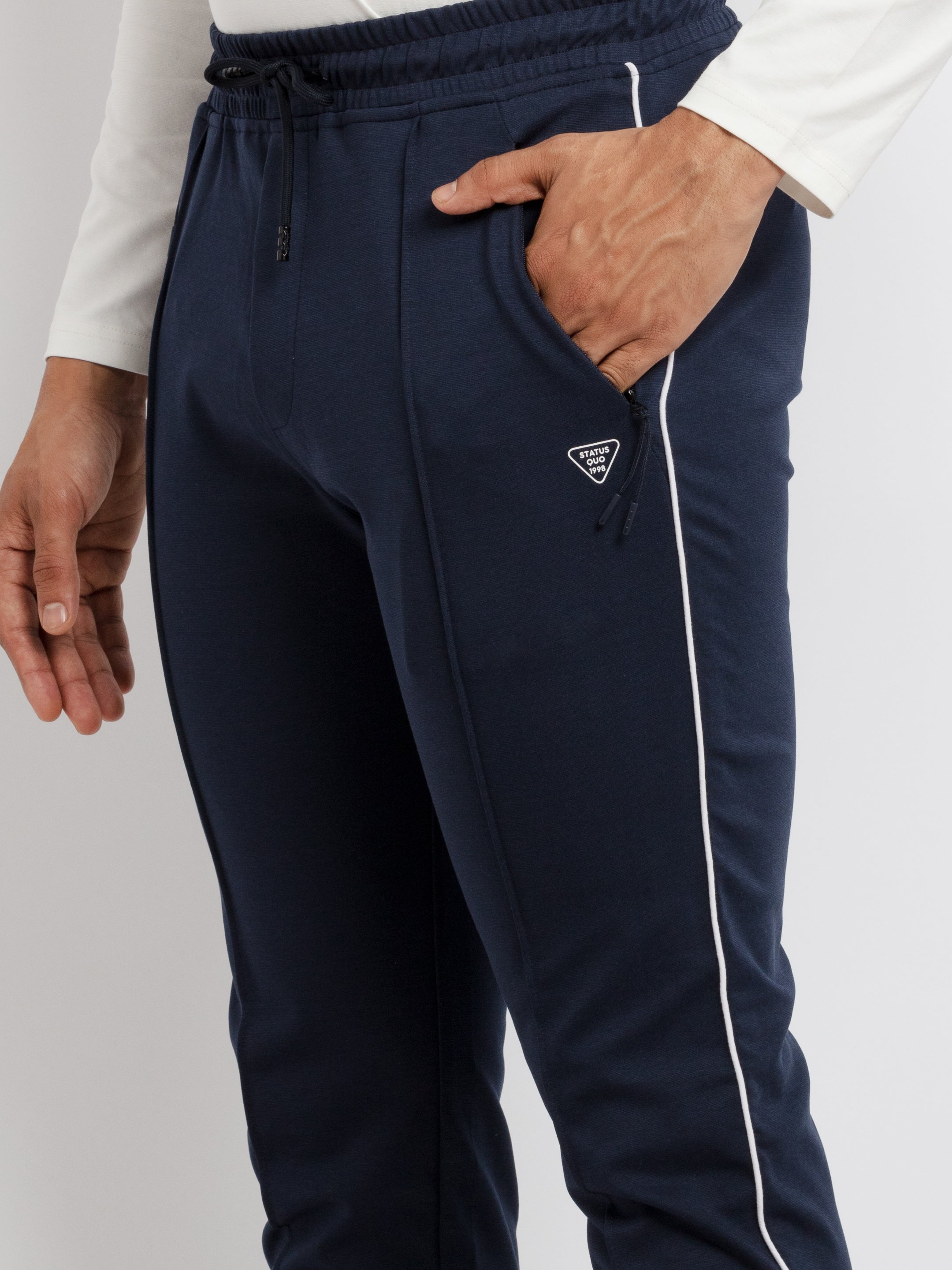 Mens Solid Regular Fit Trackpants