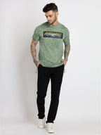 Mens Solid Regular Fit Track Pants