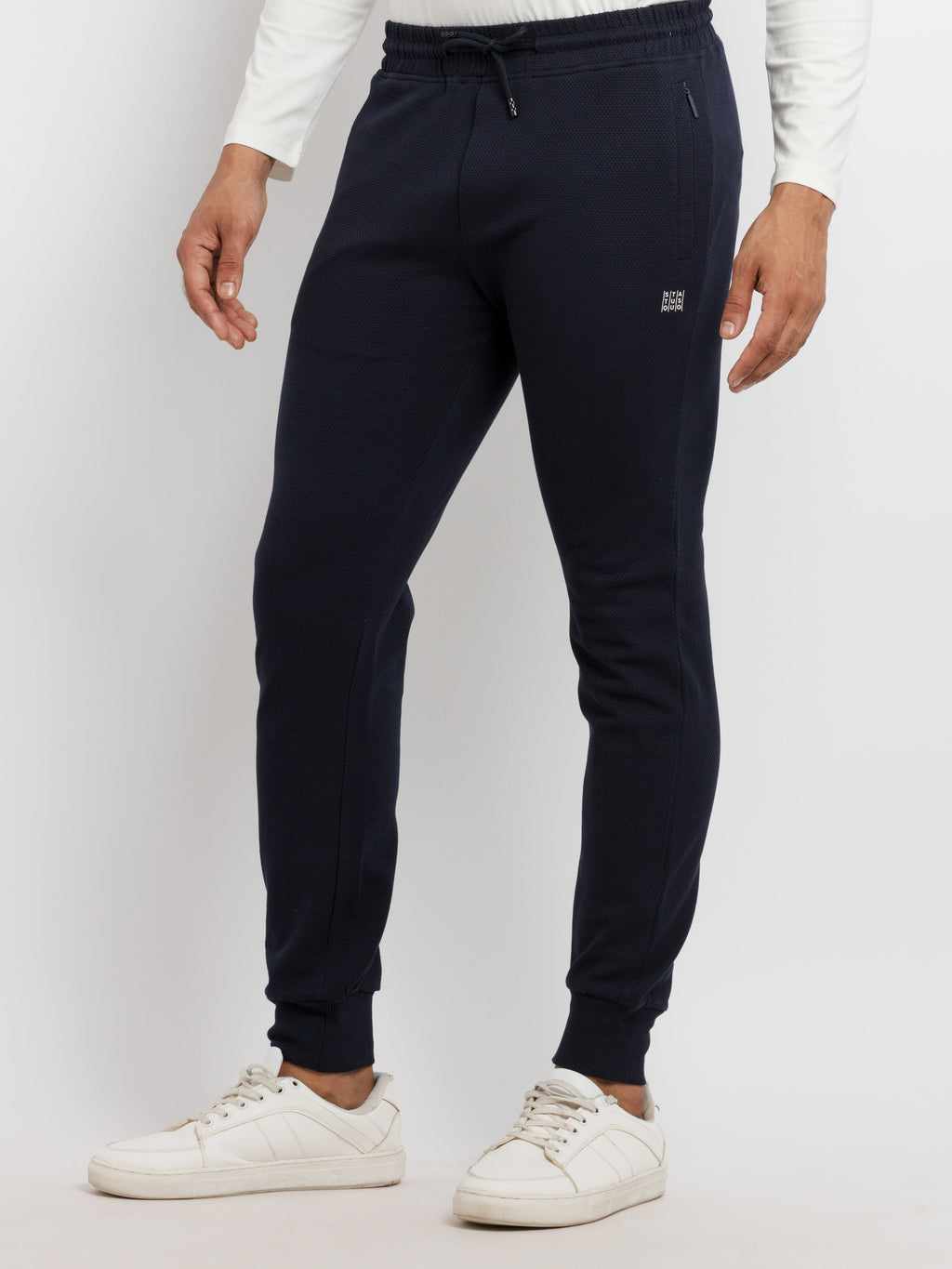Mens Solid Regular Fit Joggers