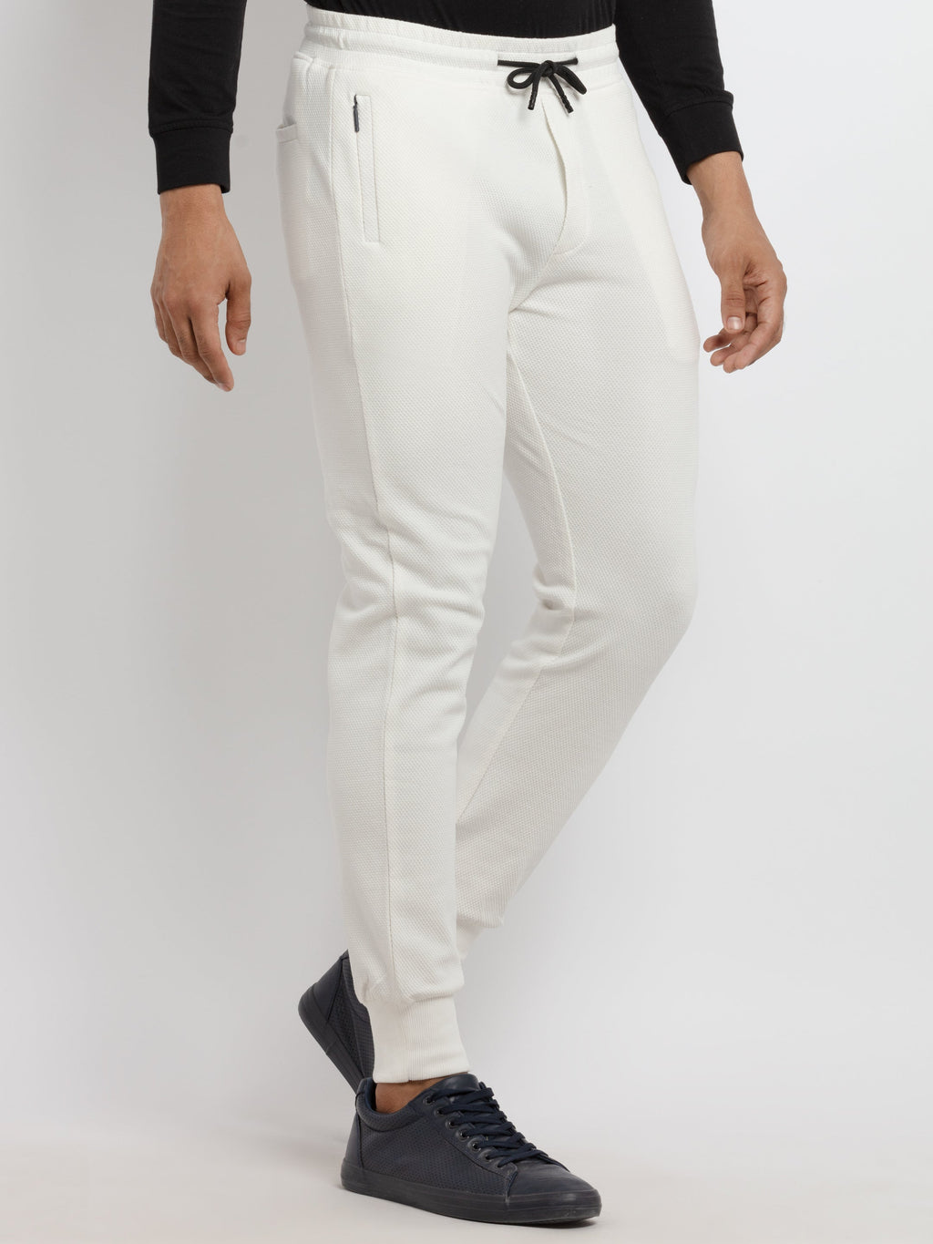 Mens Solid Regular Fit Joggers