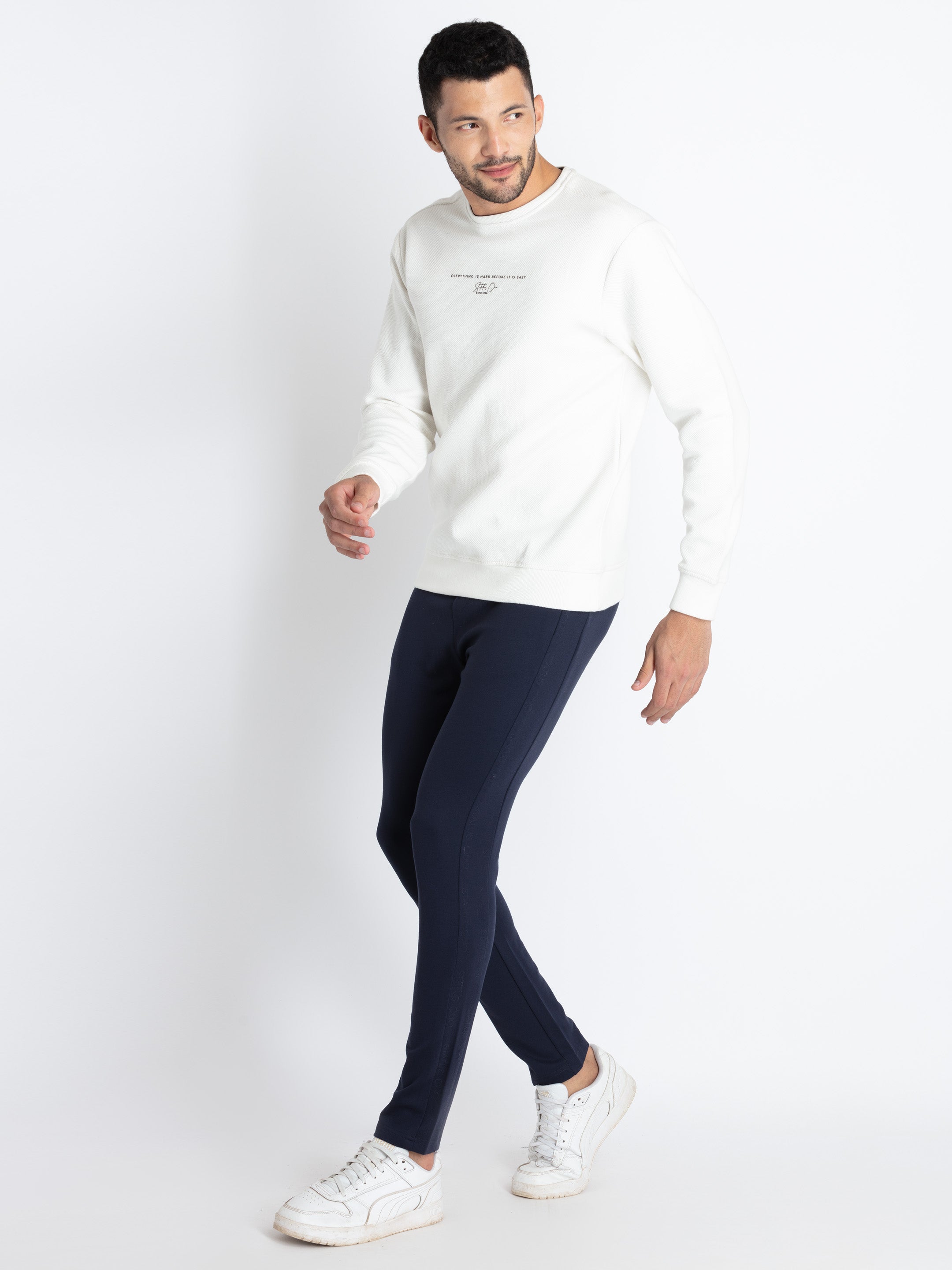 Mens Cut & Sew Regular Fit Track Pants