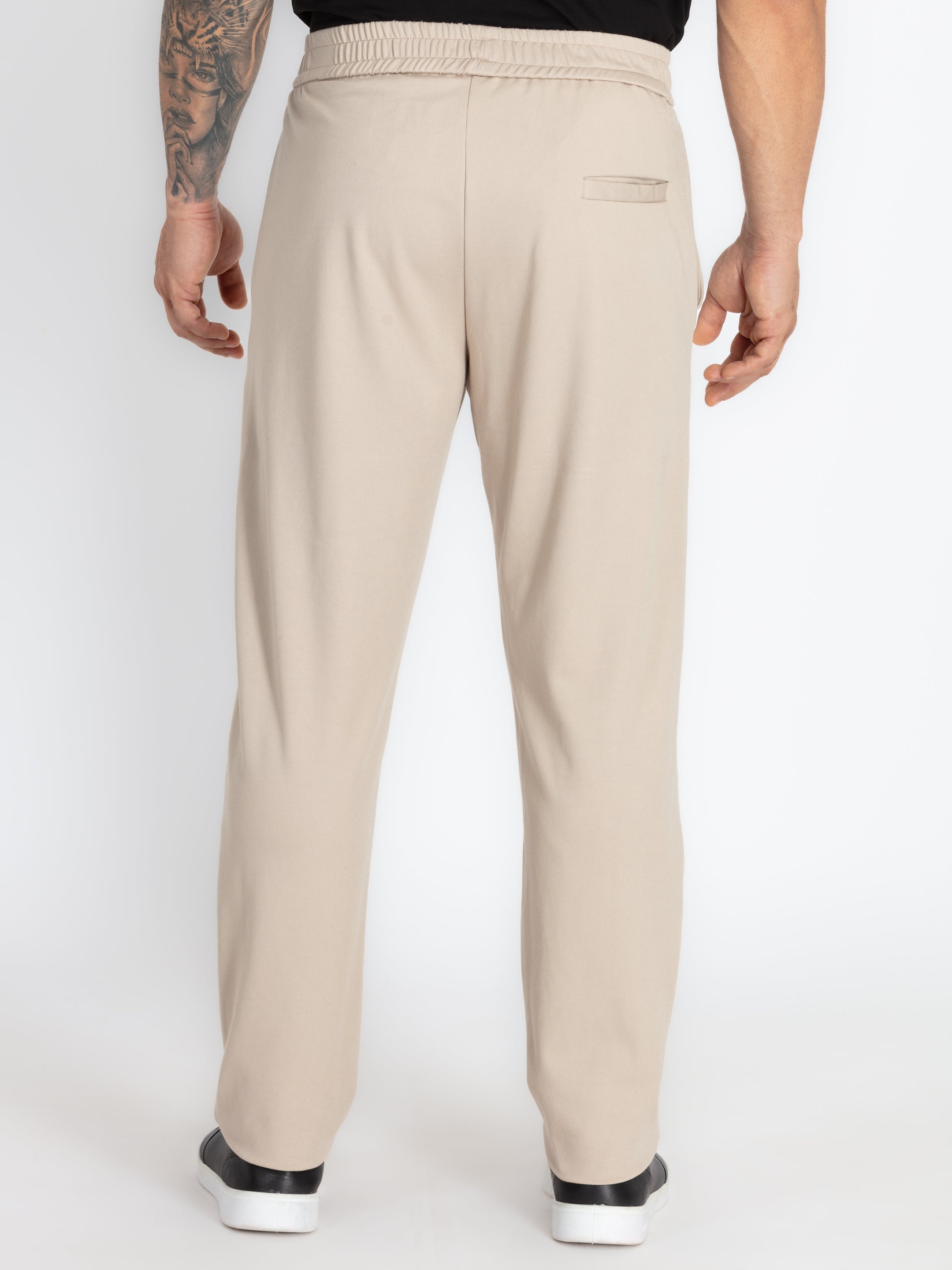 Mens Solid Regular Fit Track Pants