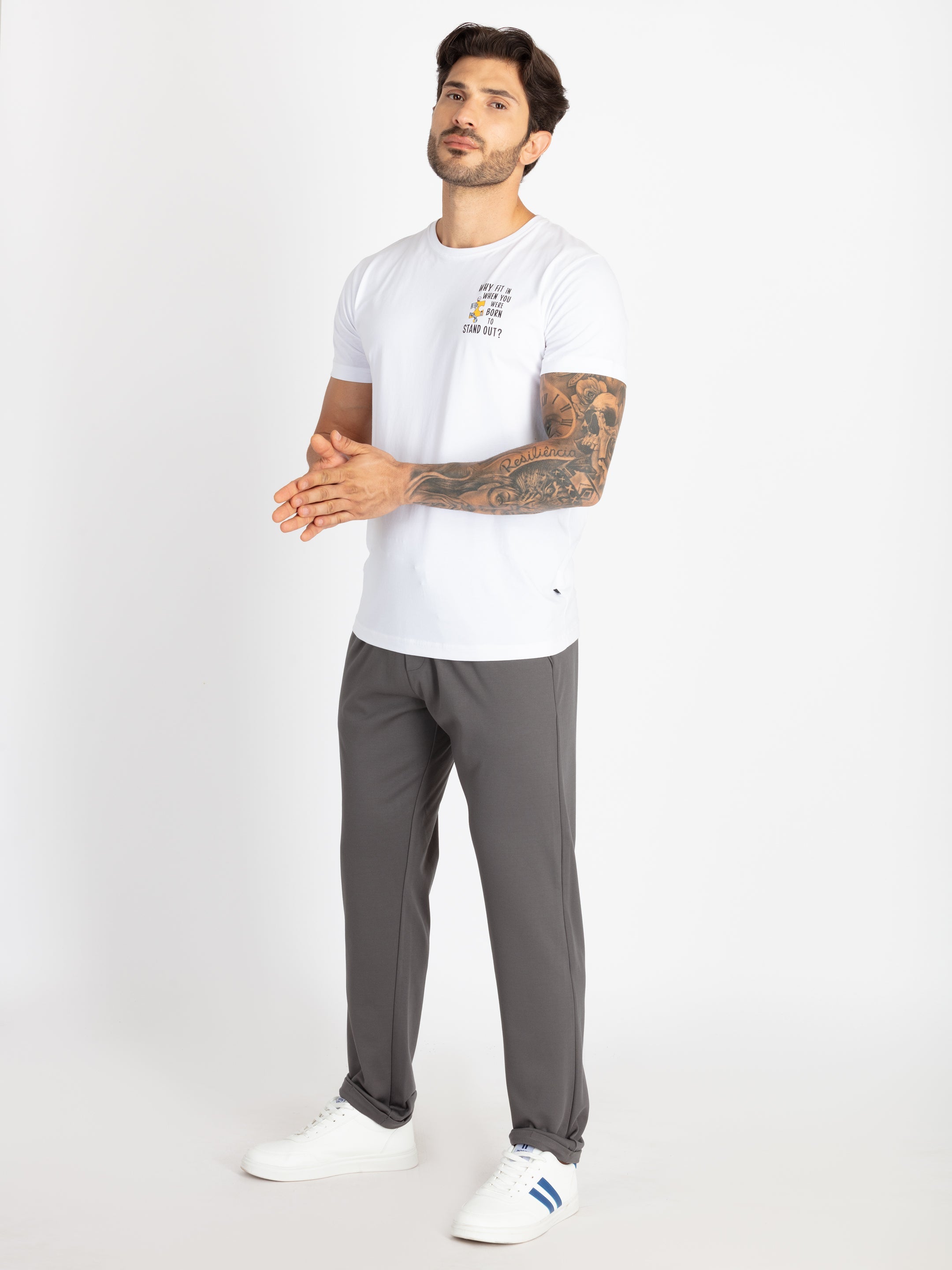 Mens Solid Regular Fit Track Pants