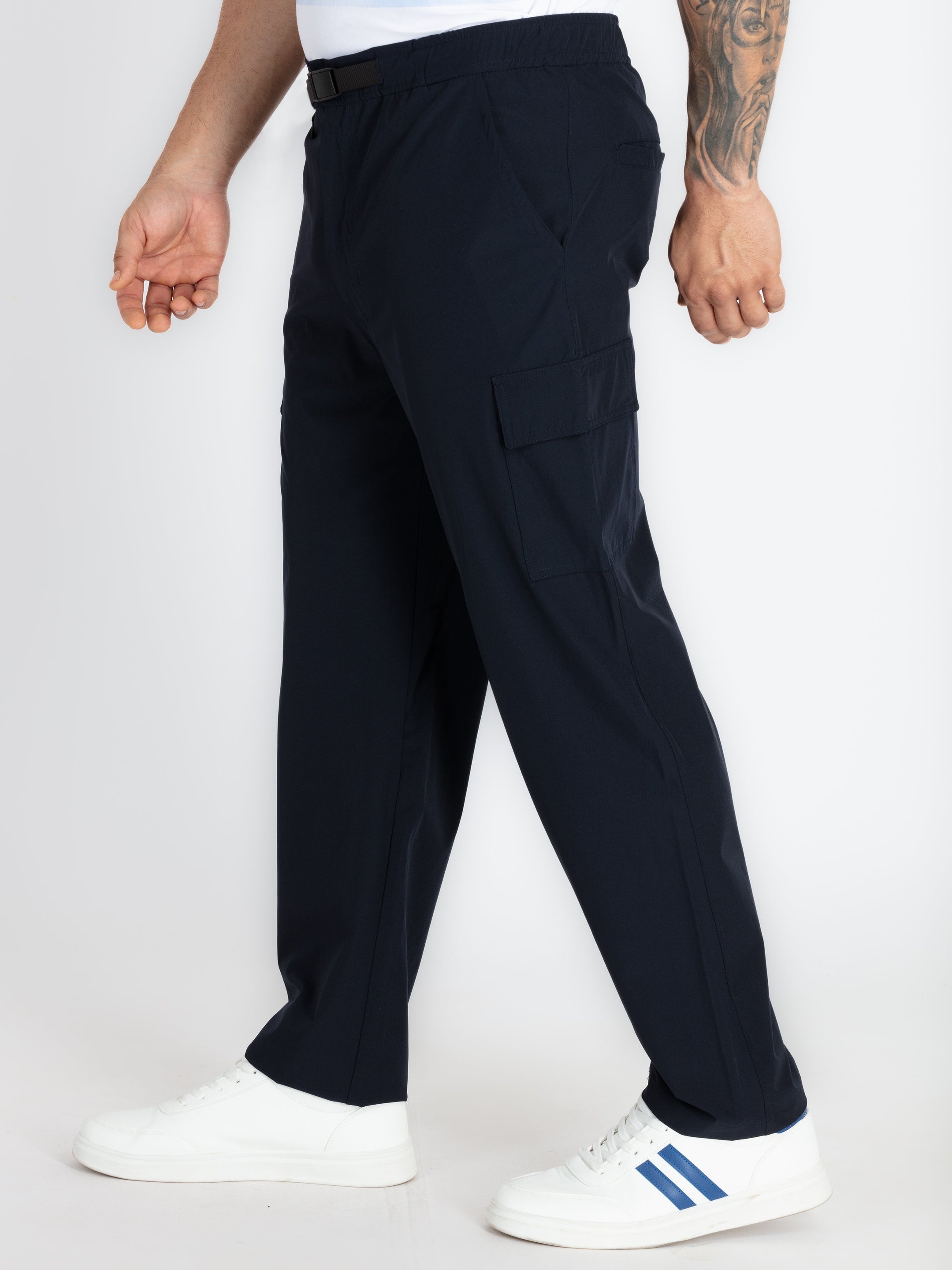 Mens Solid Regular Fit Track Pants