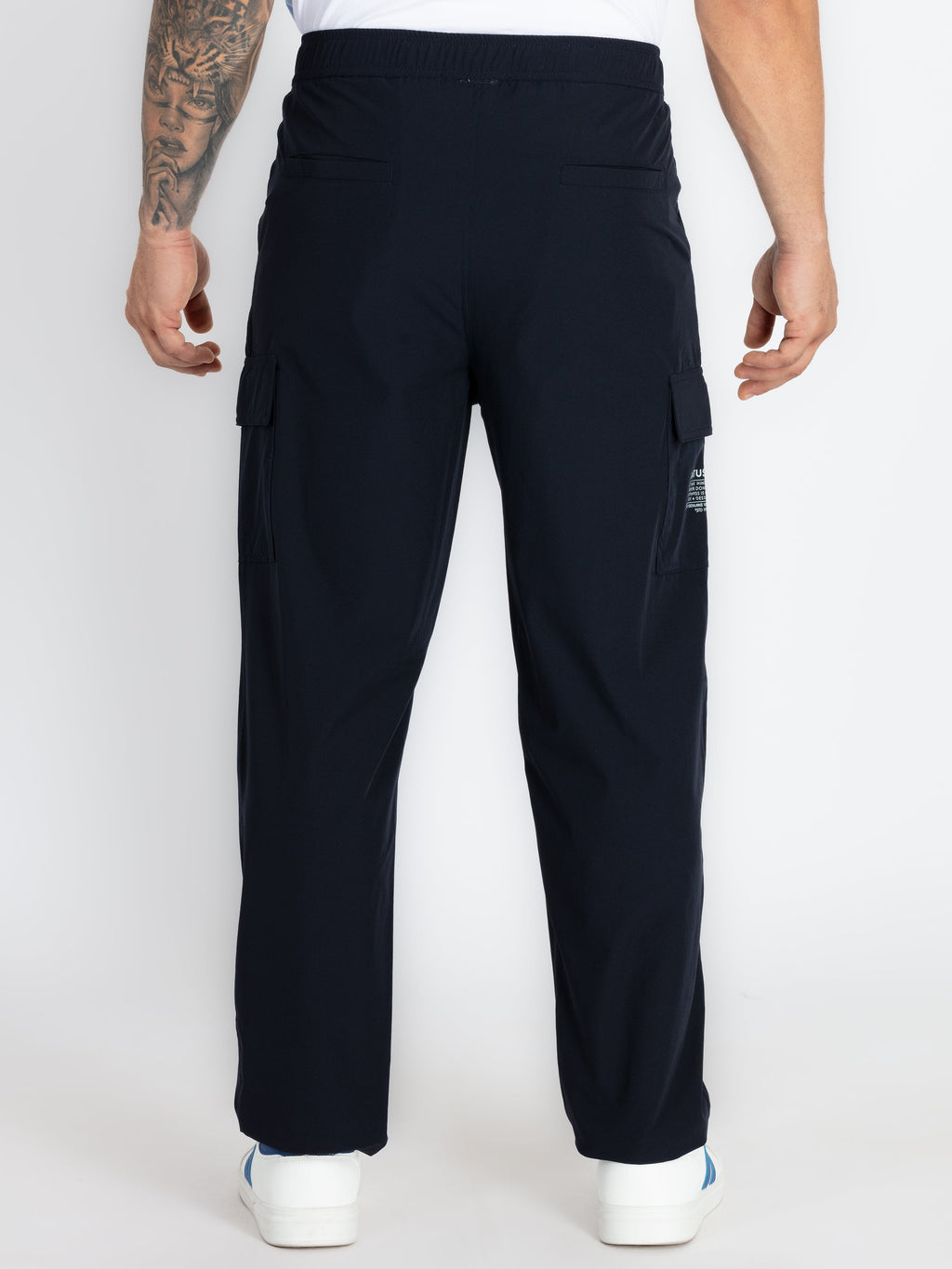 Mens Solid Regular Fit Track Pants