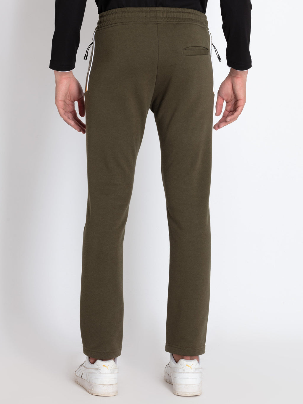 Mens Solid Regular Fit Track Pants