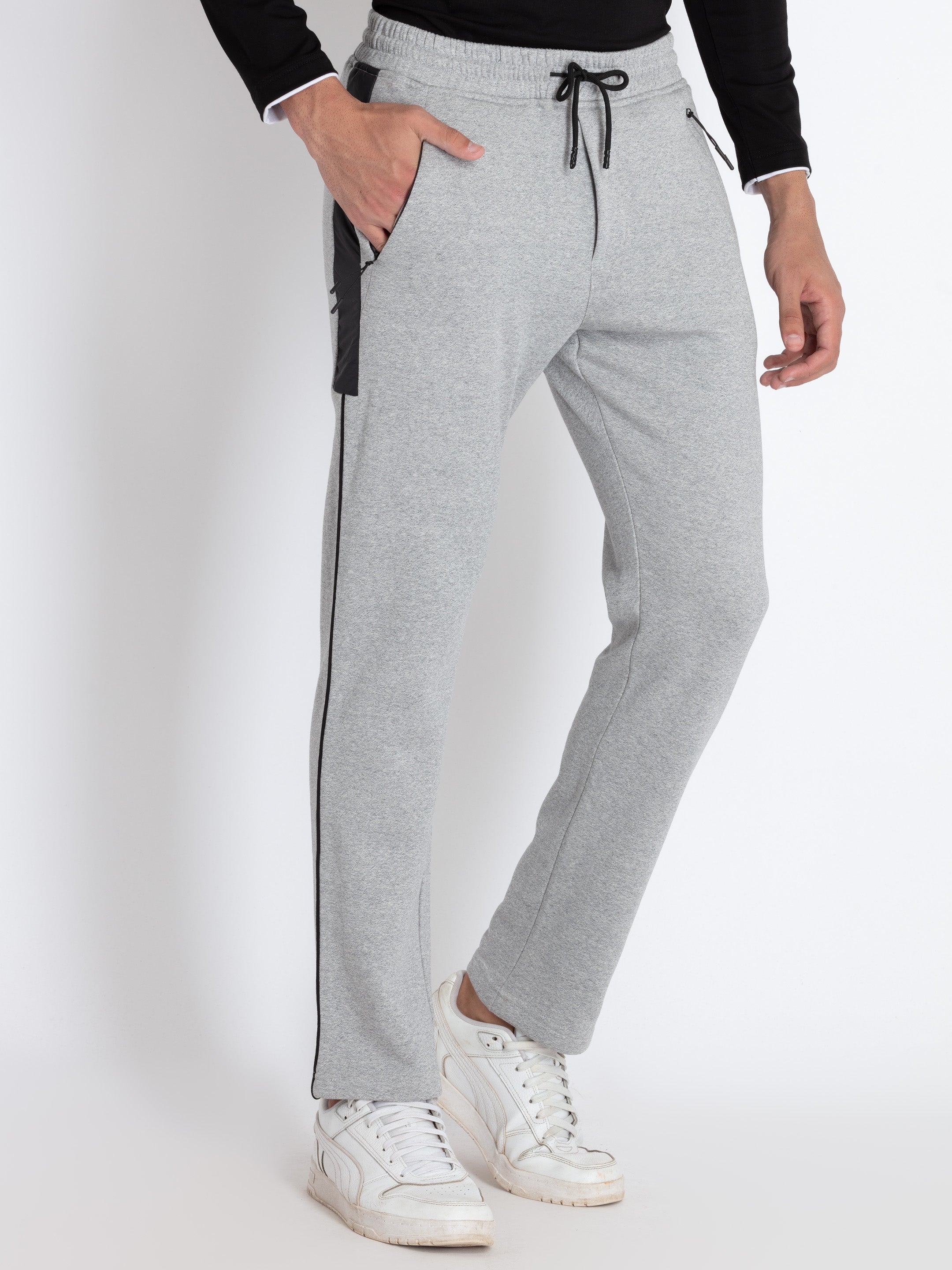 Mens Solid Regular Fit Track Pants Secondary image