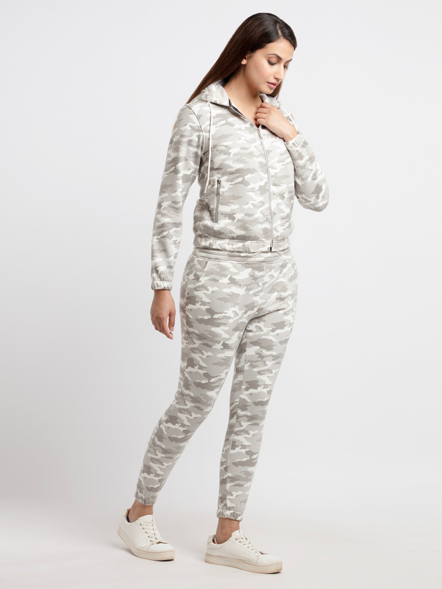 Women's Camo Hooded Tracksuit