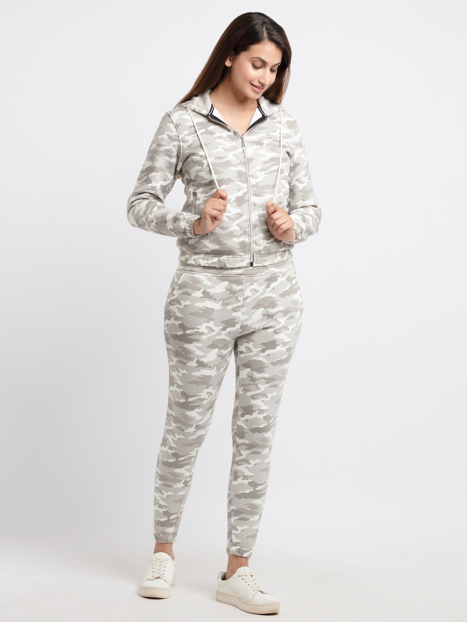 Women's Camo Hooded Tracksuit