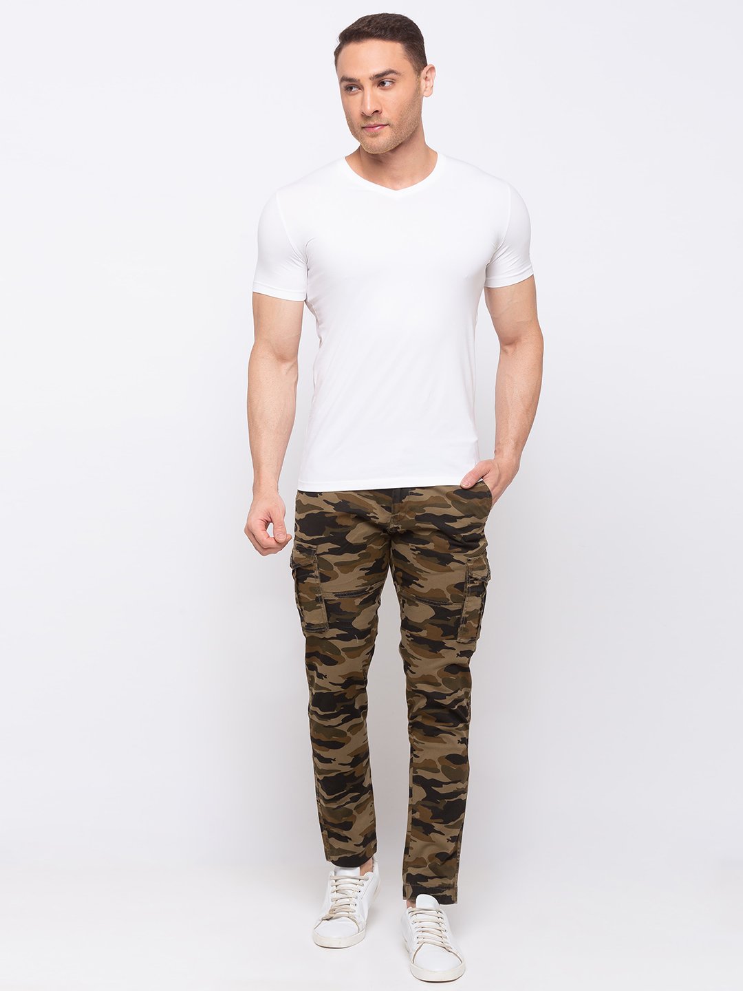 Printed Regular Fit Cargo Pant
