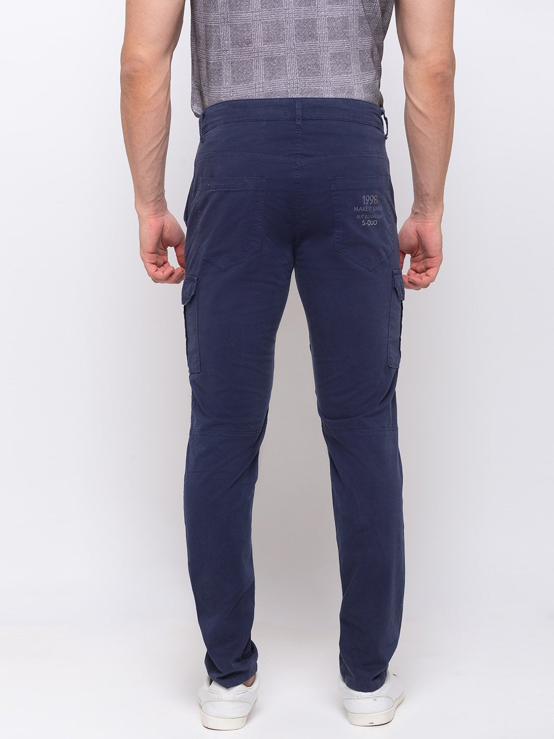 Topman relaxed cotton cargo pants in blue | ASOS