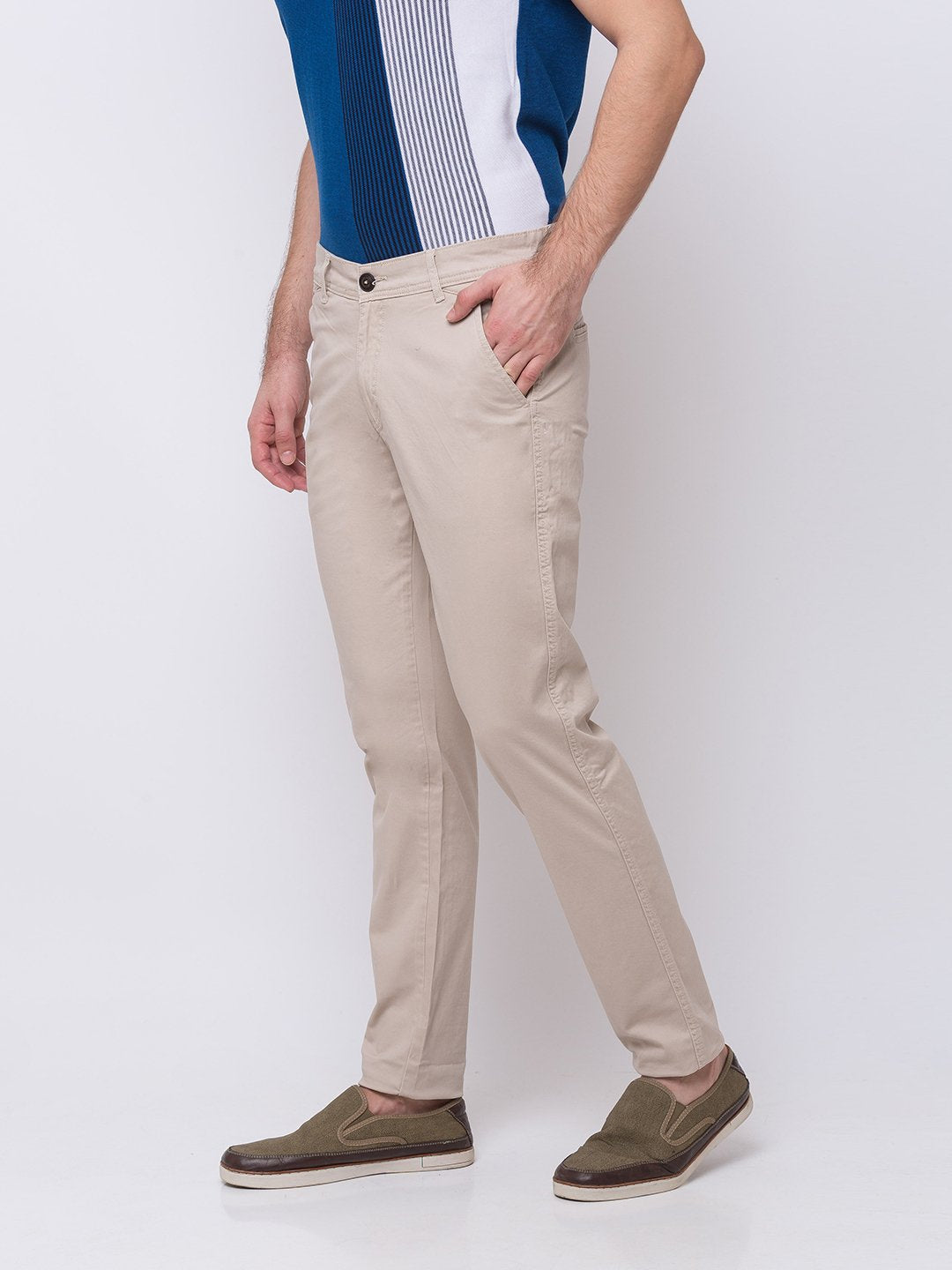 Solid Open Bottom Trousers Secondary image