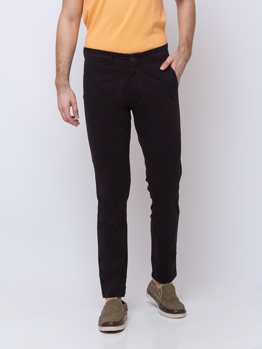 Solid Open Bottom Trousers Main image