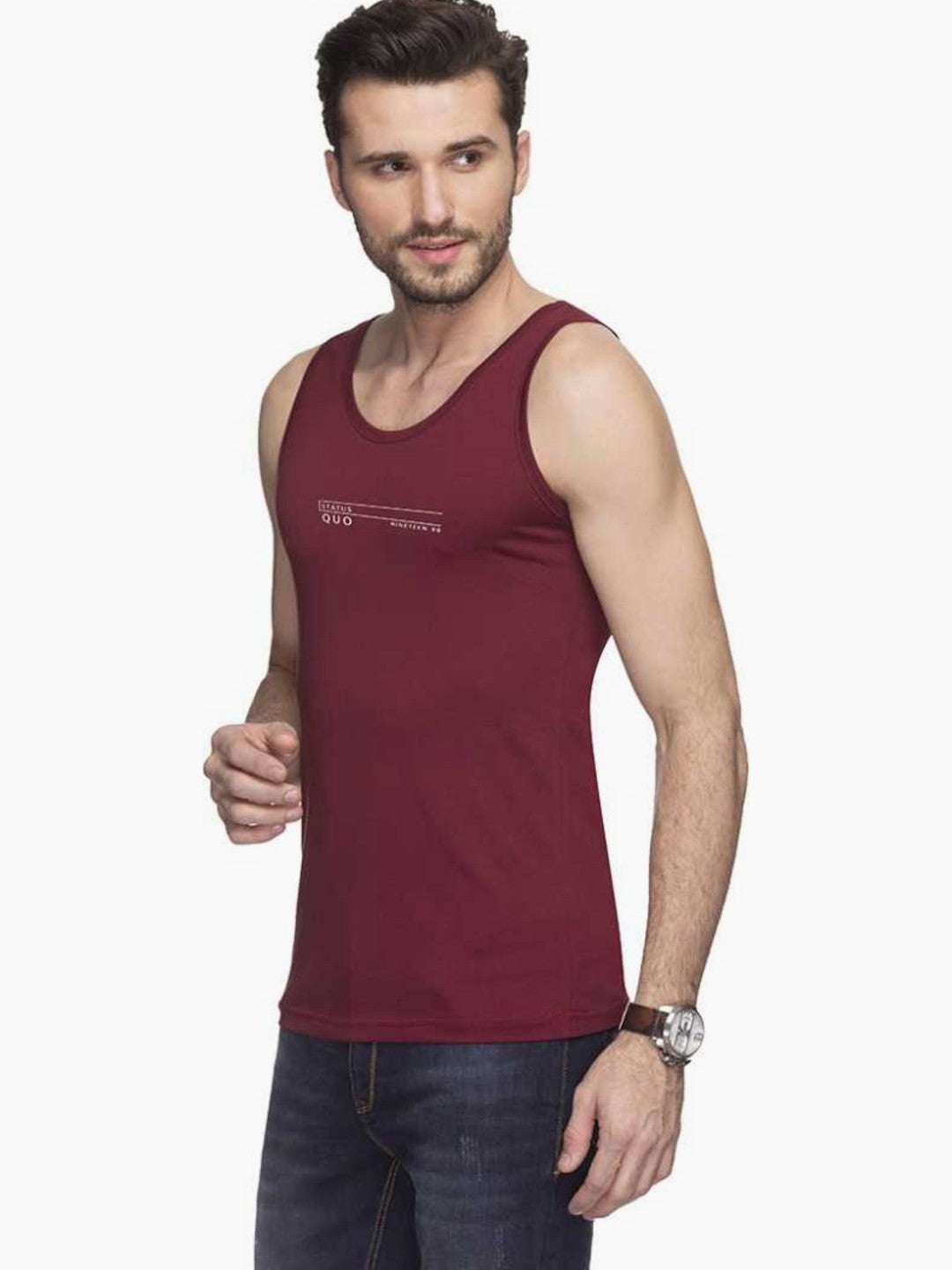 Slim Fit Sleeveless T-Shirt