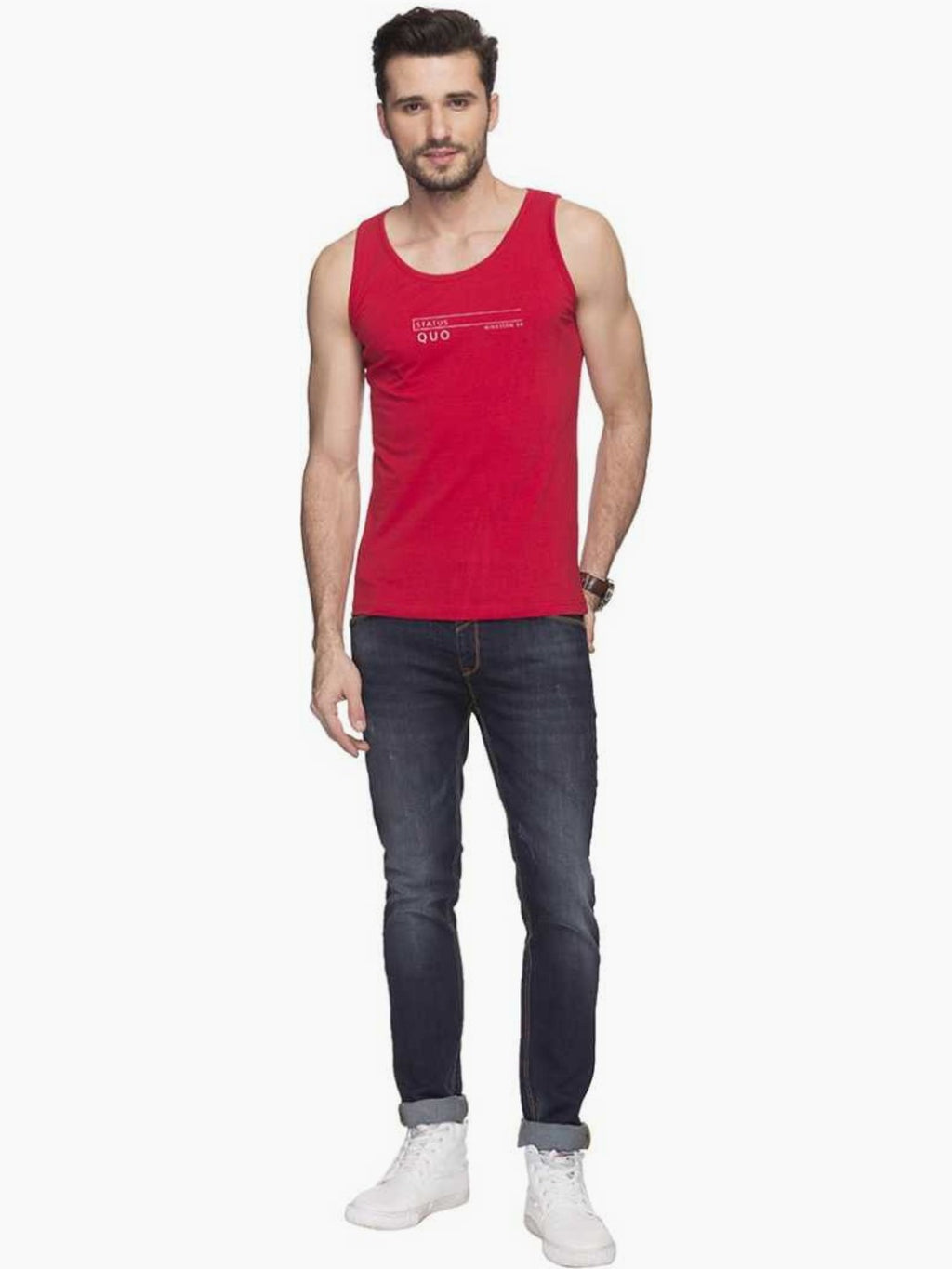 Slim Fit Sleeveless T-Shirt