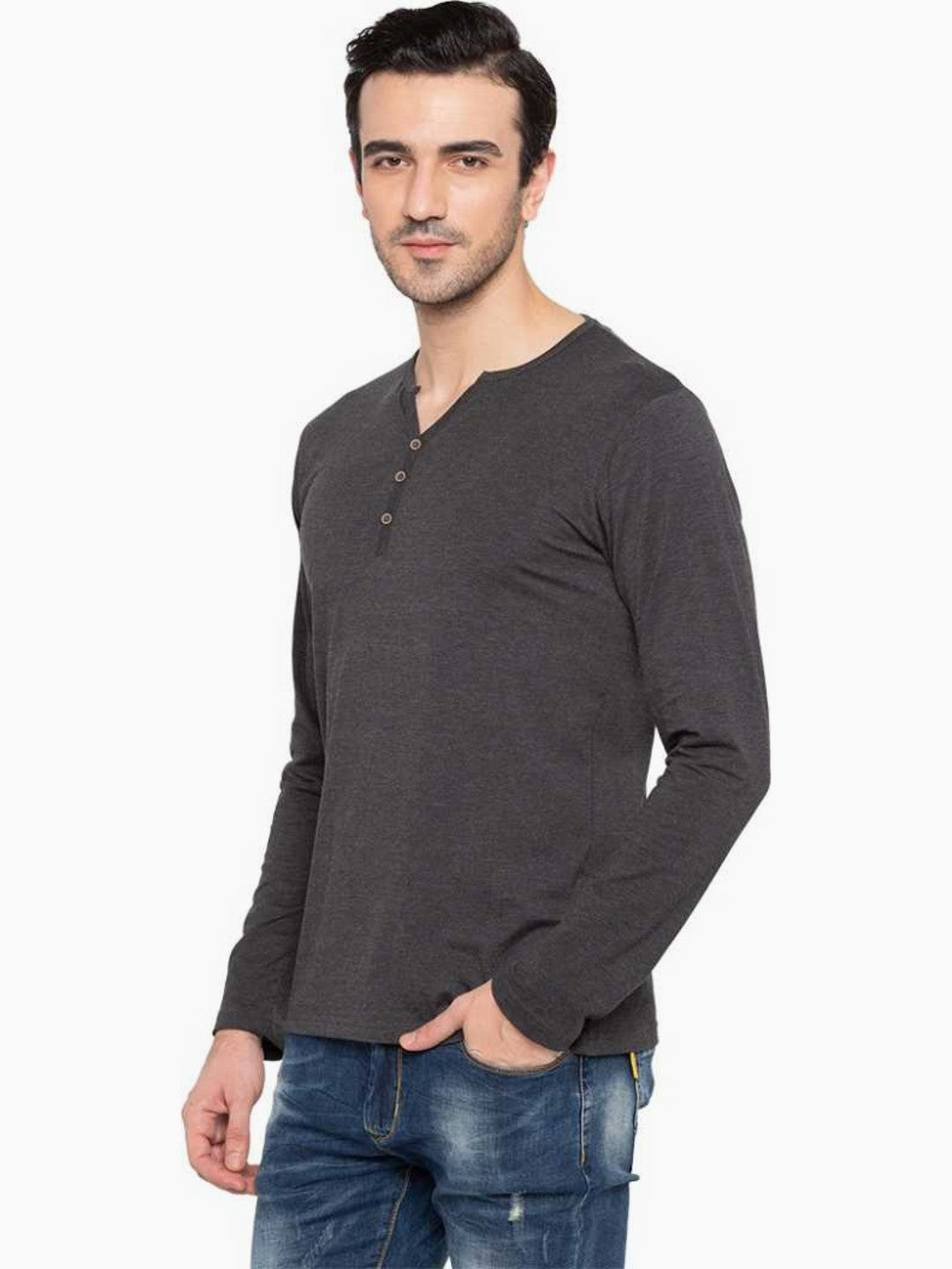 Solid V-Neck Tee