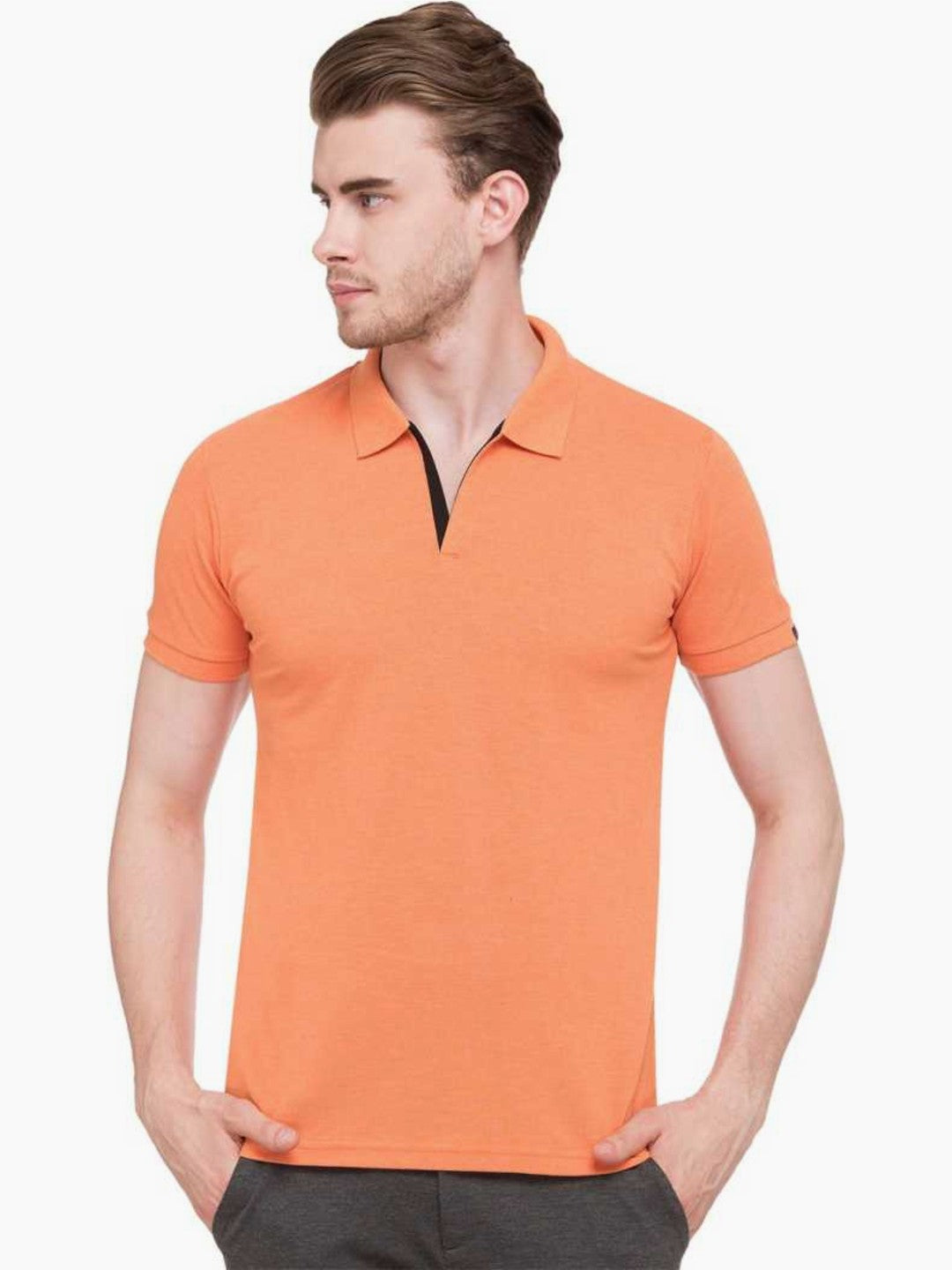 Orange mel polo t shirt