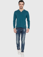 Solid V-Neck Tee