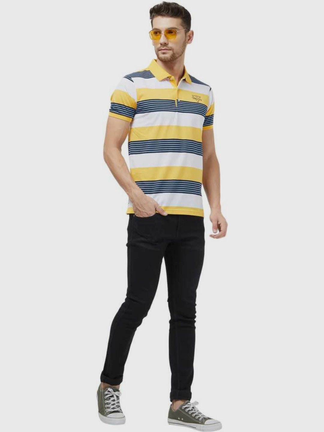 Striped Polo T-Shirt
